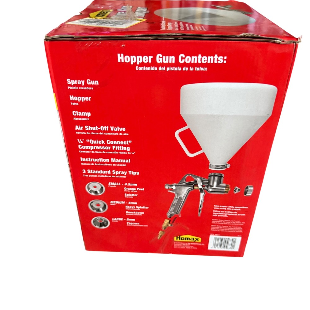 Homax Texture Gun Hopper‎ Professional Compressor Operated Interior Wall Ceiling - Picture 2 of 2